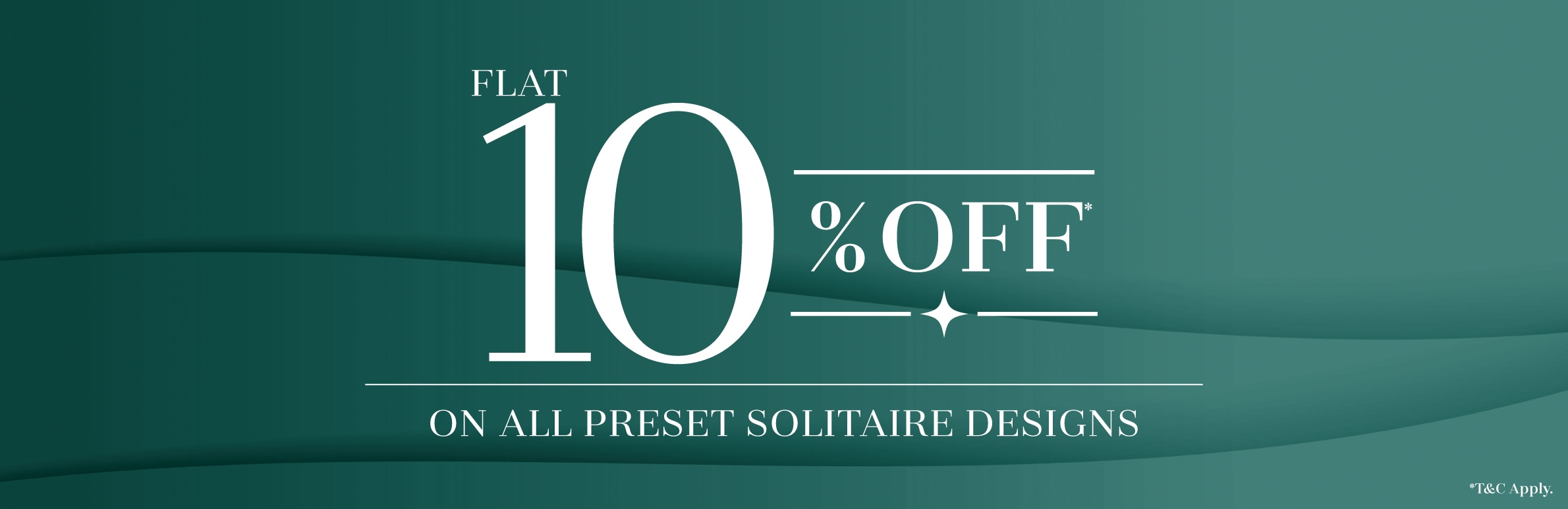 Flat 10% Off On Preset Solitaires 