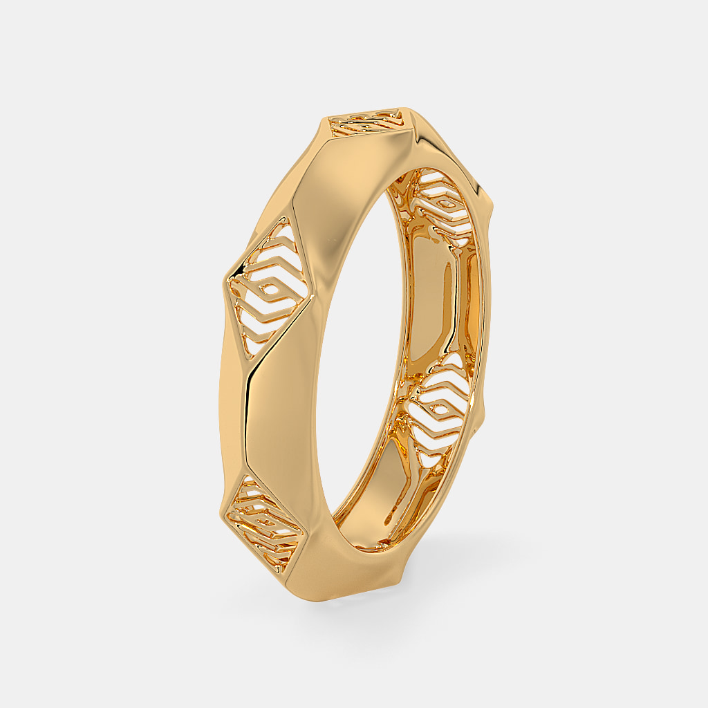 The Angled Band Ring For Him