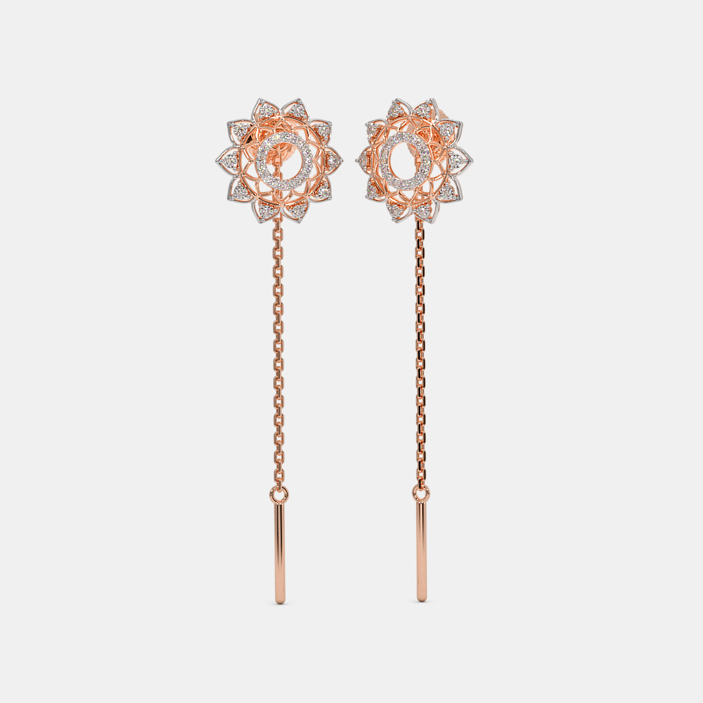 The Niddle Flower Sui Dhaga Earrings
