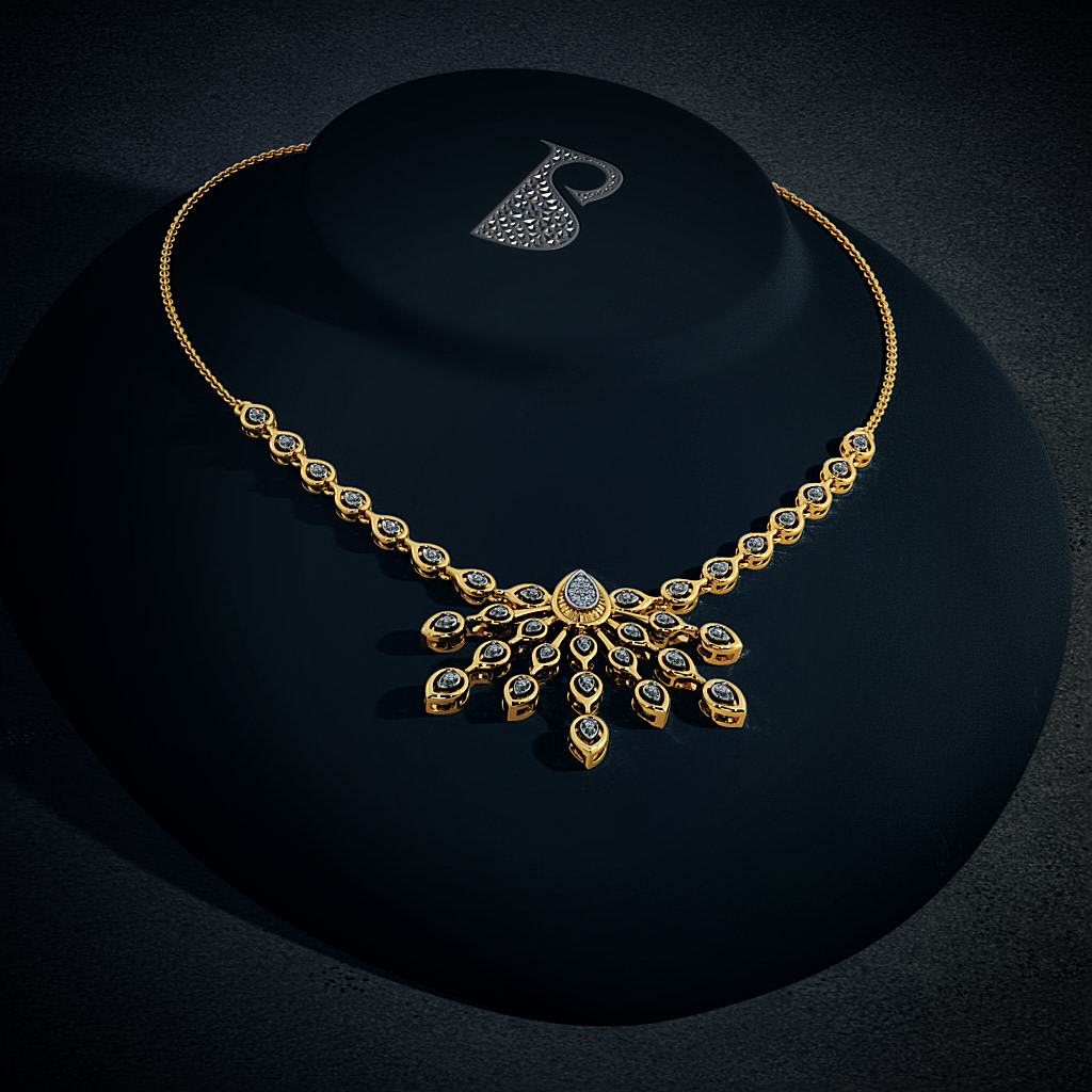 diamond necklace bluestone