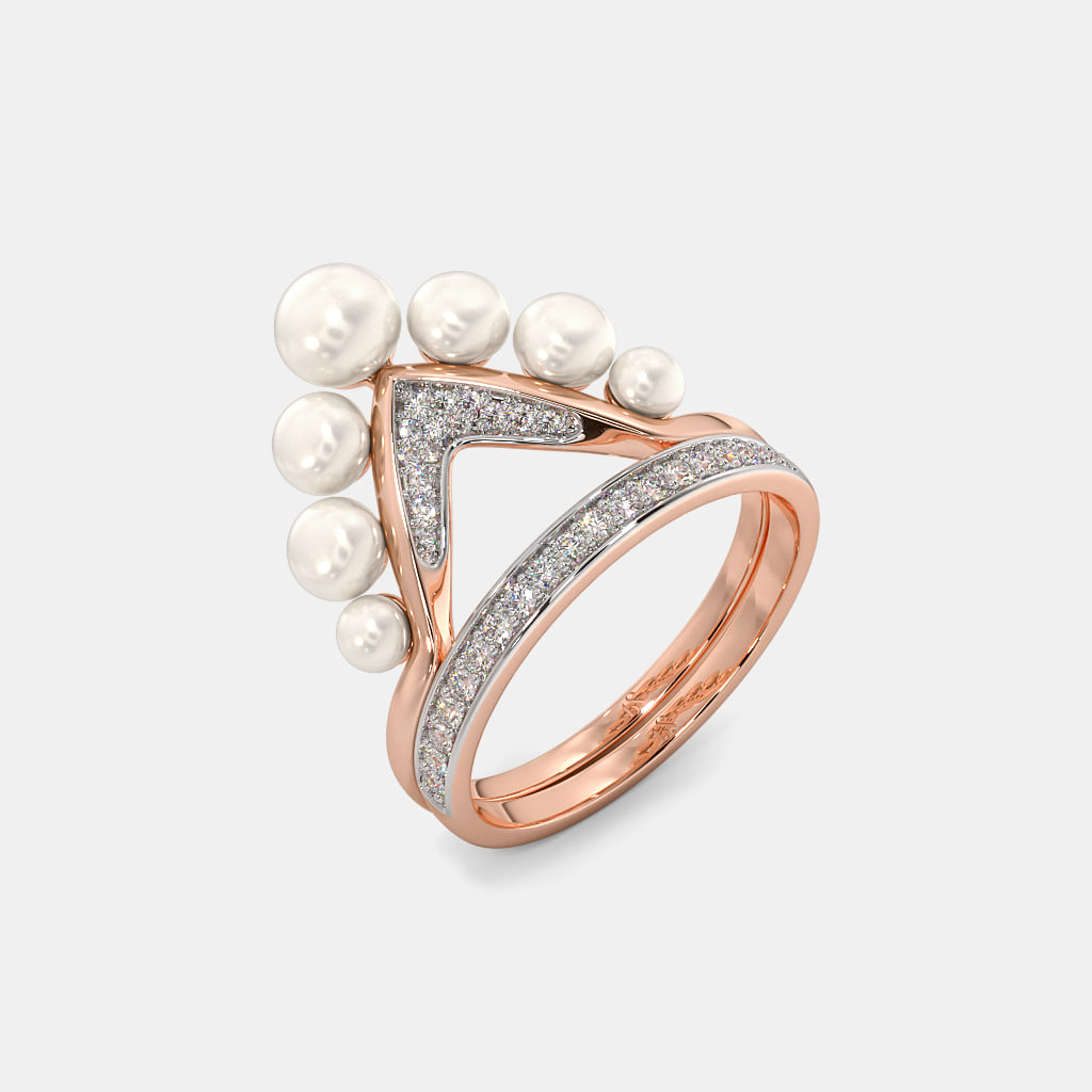 The Suave Chevron Stackable Ring