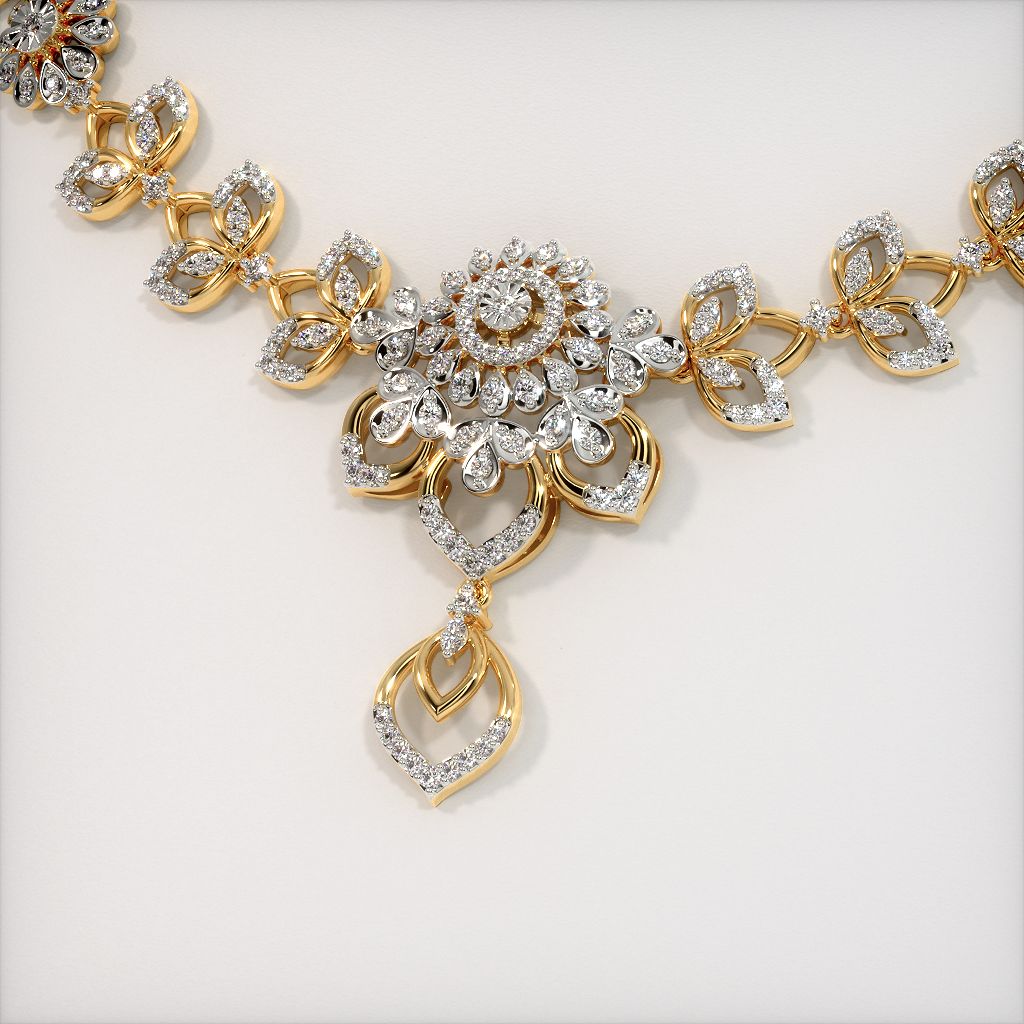 Bluestone diamond necklace top