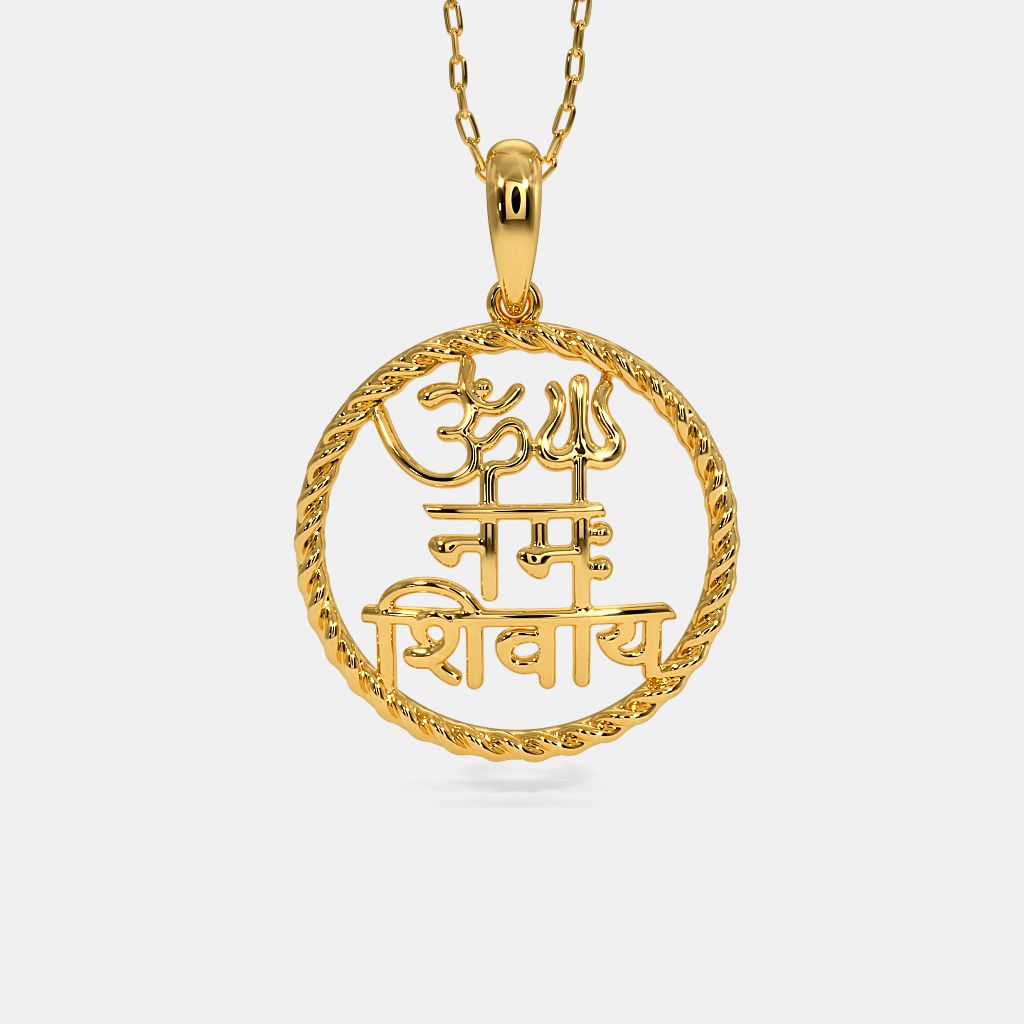 Om namah shivay locket hot sale