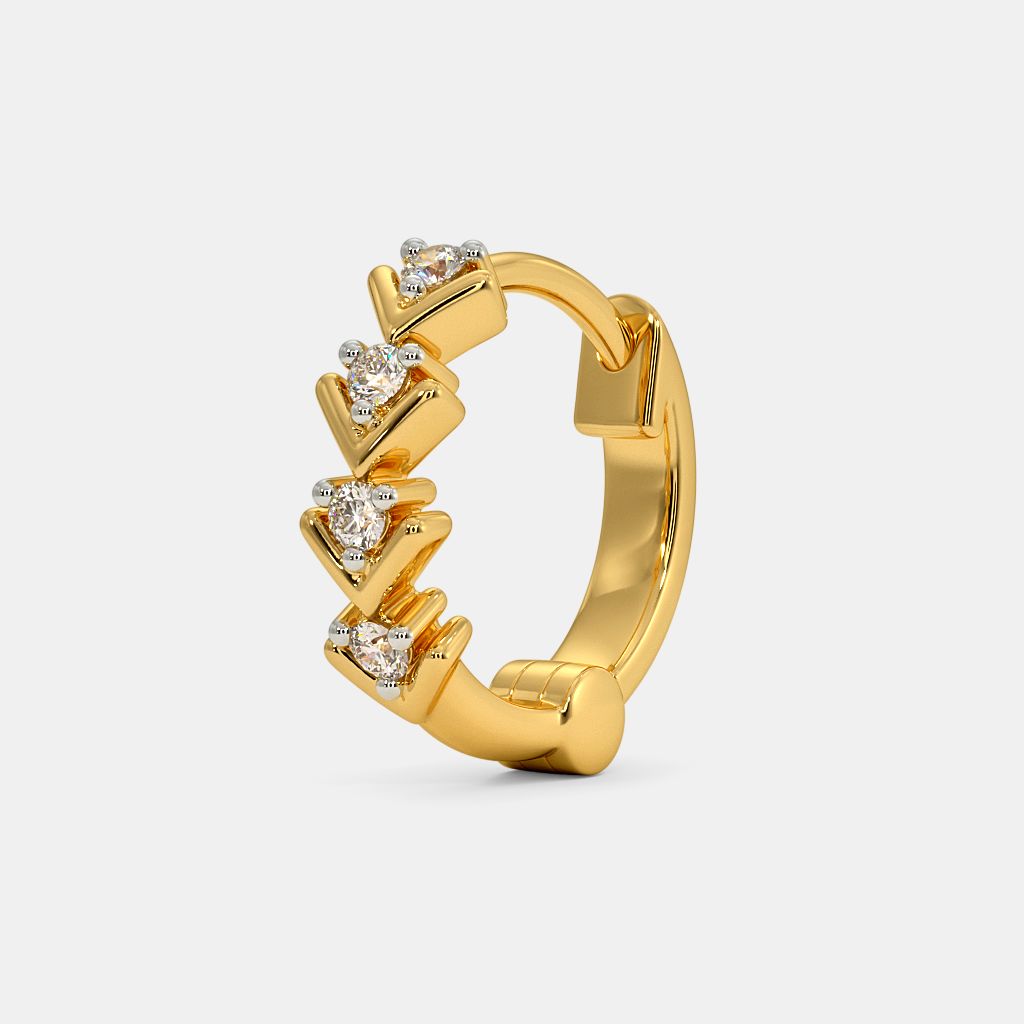 Gold nose ring designs with price discount