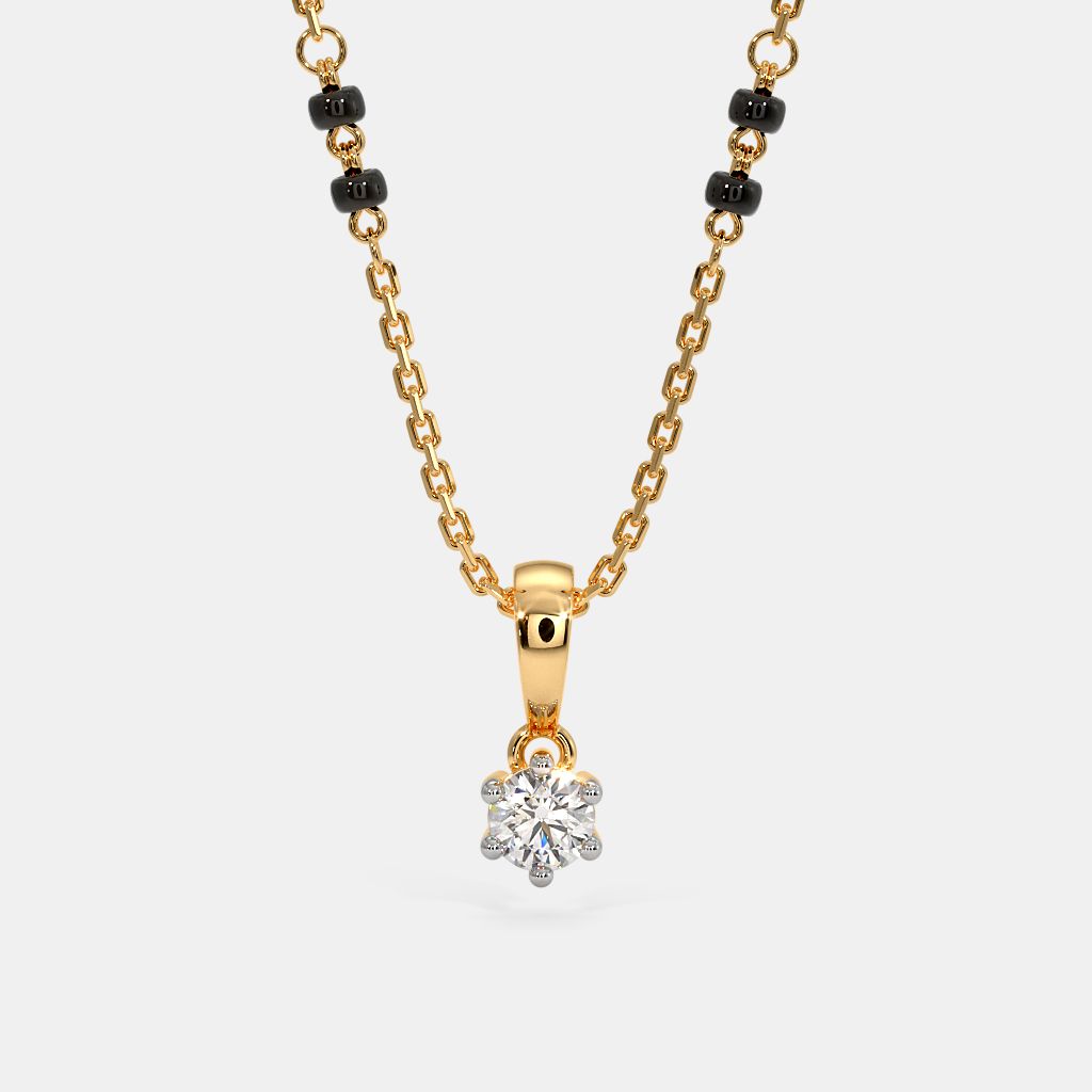 Bluestone outlet diamond mangalsutra