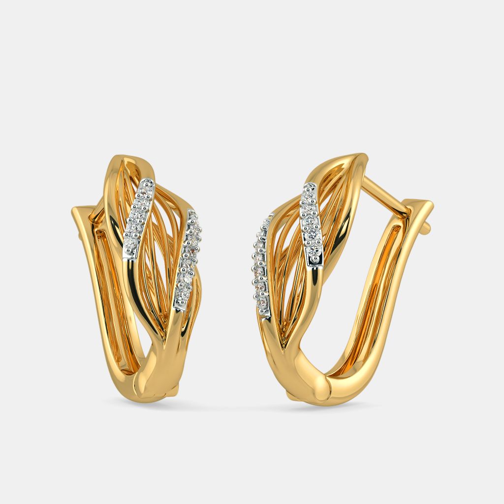 Lightweight Gold Hoop Earrings Design || Gold Ear rings With Price - YouTube-sgquangbinhtourist.com.vn