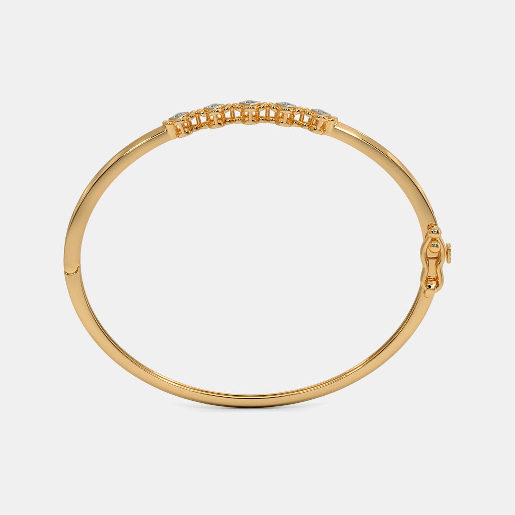  5 3/4 inch Oval Eye Hook Bangle Bracelet w/St. Thomas of  Villanova in Gold-Filled : Clothing, Shoes & Jewelry