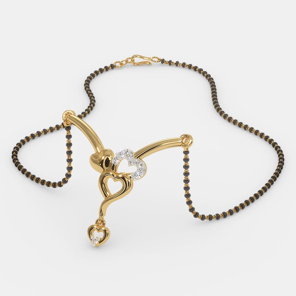 Short mangalsutra locket design clearance