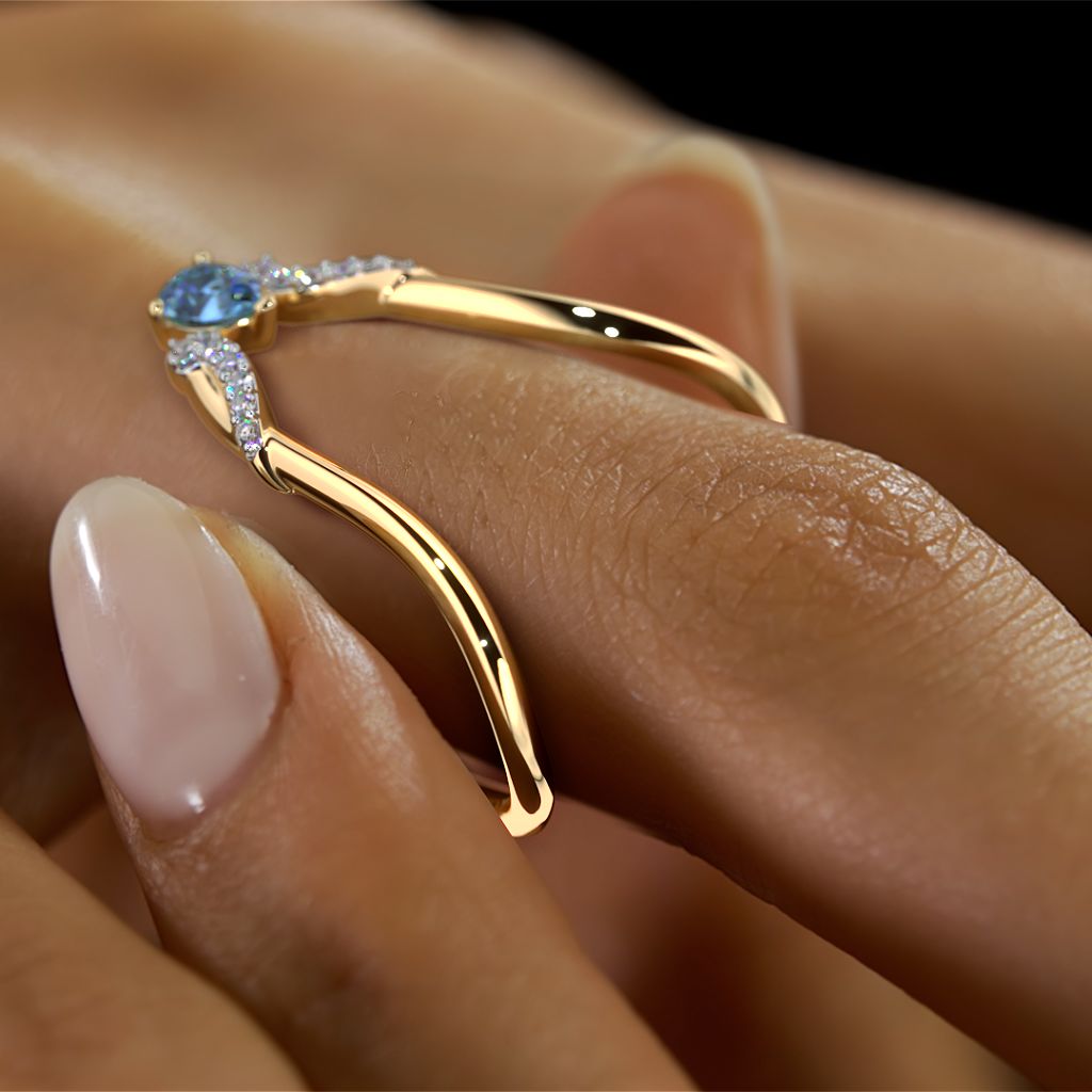 The Swirled Vanki Ring BlueStone
