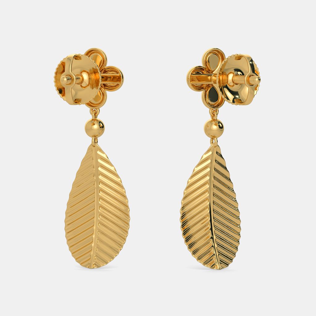 The Beech Leaf Earrings BlueStone