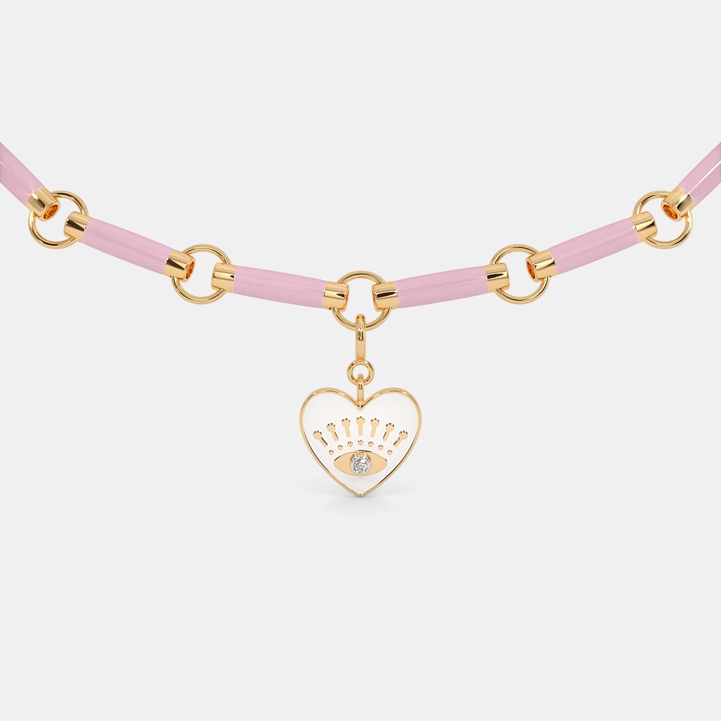 Pink collar necklace hotsell