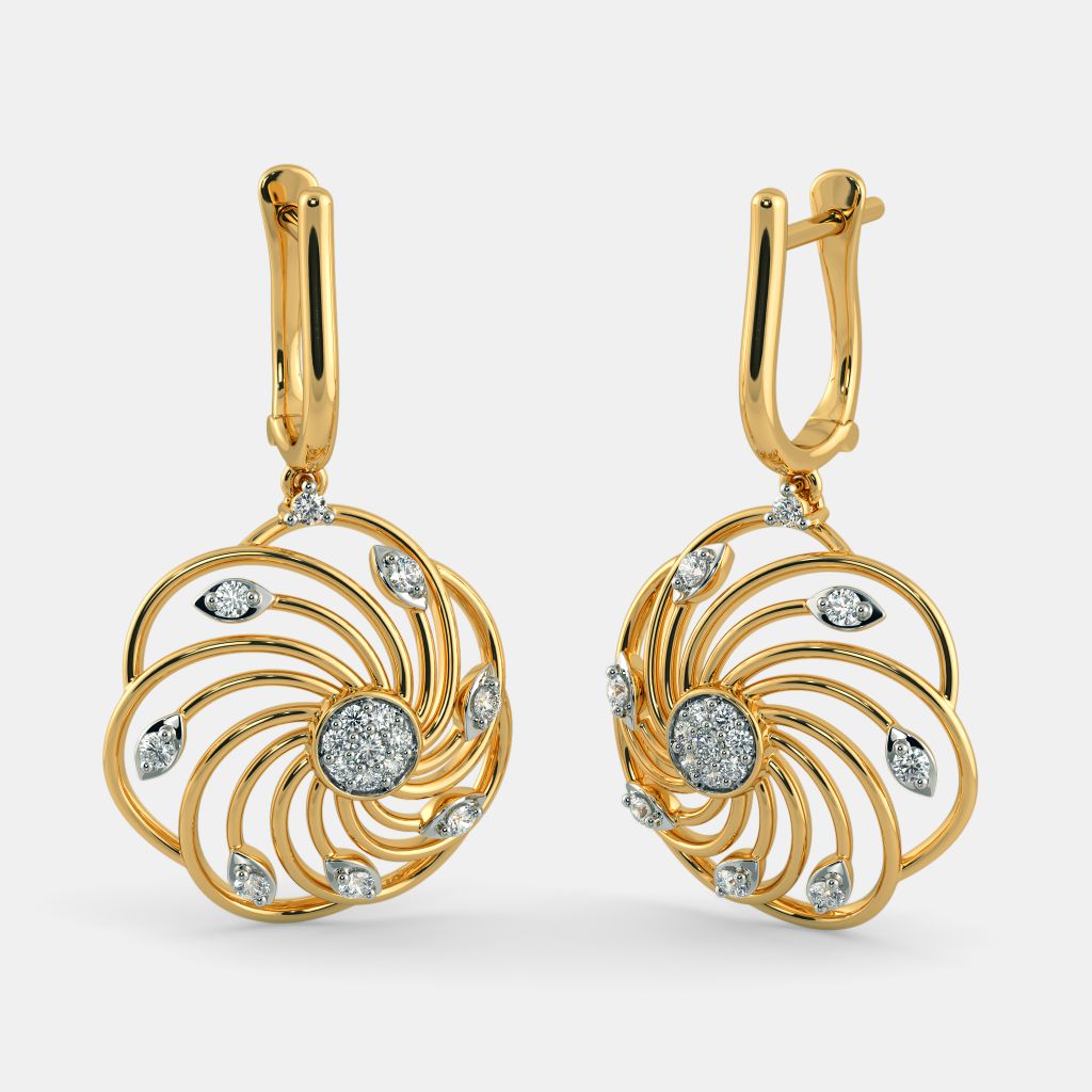 Buy Pearl Drop Blue Stone Dangler Earrings for Women Online at Ajnaa Jewels   449859