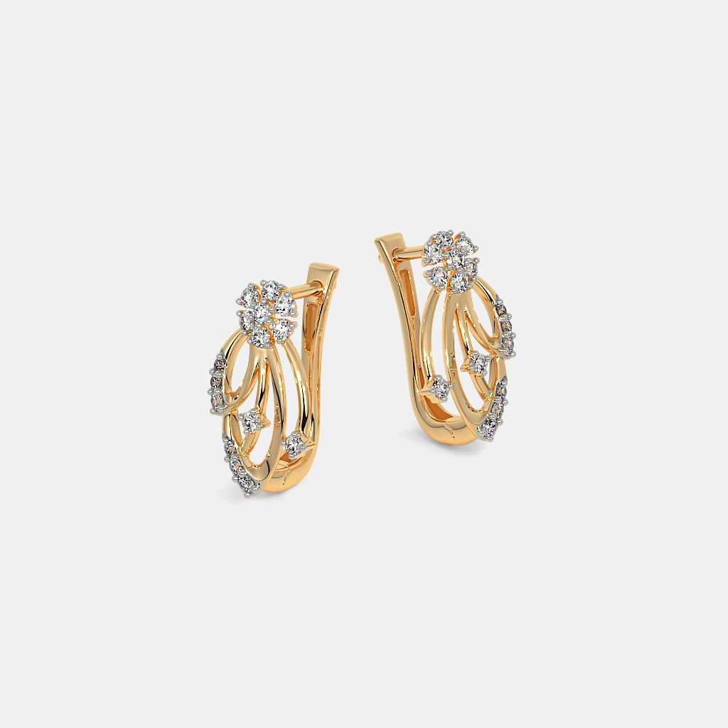 Round earrings design gold hot sale