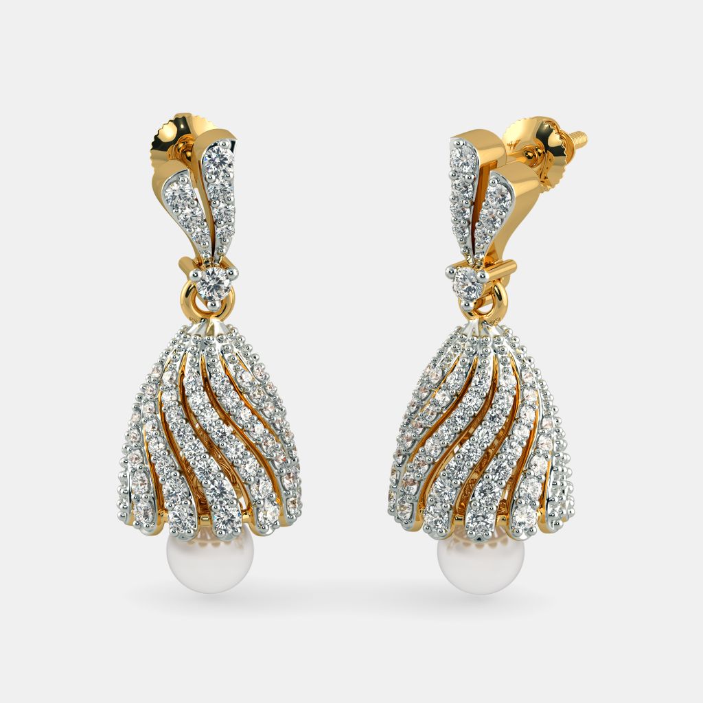 The Jeweled Zahira Jhumka BlueStone