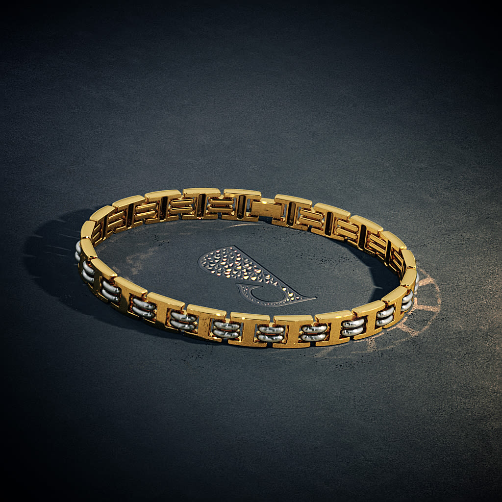 Stylish Heavy Design Gold Bracelet For Mens Party Wear BRAC331-sonthuy.vn