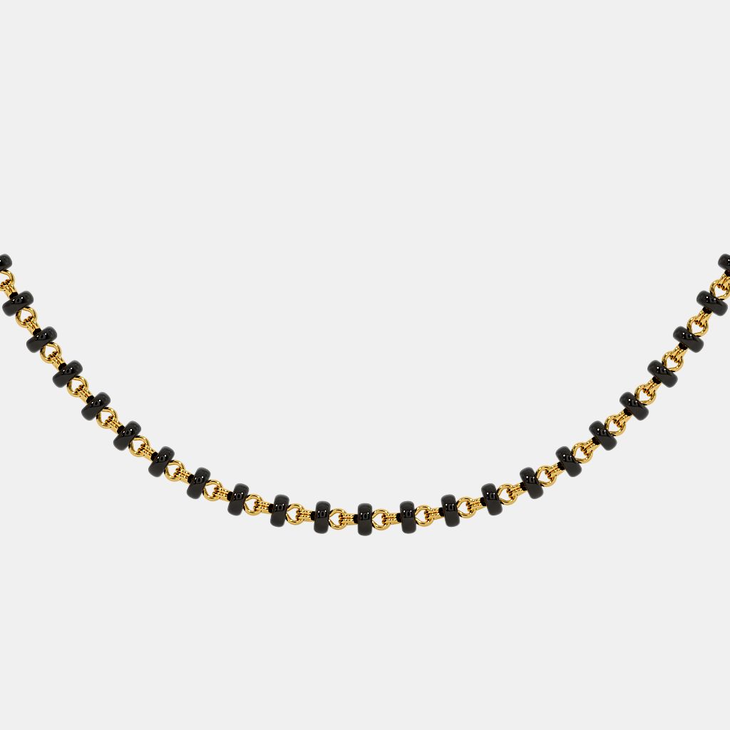 The Microbead Mangalsutra Single Line Full Chain BlueStone