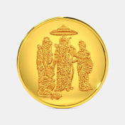 10 gram 24 KT Ram Parivar Gold Coin - thumb 1