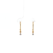 The Dangle Diamond Kids Hoop Earrings - thumb 1