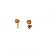 The Barbie Core Heart Mismatch Earrings - thumb 3