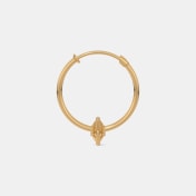 The Peppy Gold Hoop Earrings - thumb 7