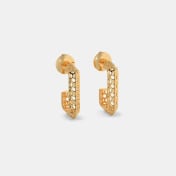 The Aurivera J Hoop Earrings - thumb 6