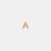 The Zizi A Initial Kids Earrings - thumb 4