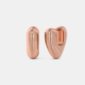 The Love Facet Huggie Earrings - thumb 1