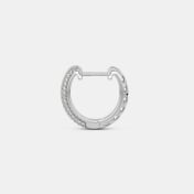 The Pave Pulse Huggie Earrings - thumb 7