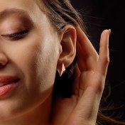The Torayn Huggie Earrings - thumb 2