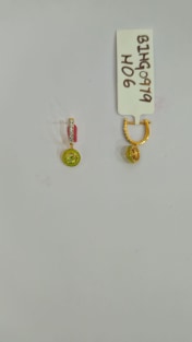The Green Gleam Hoop Earrings - thumb 4
