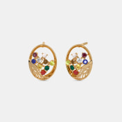 The Ratania Navaratna Stud Earrings - thumb 1