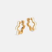 The Nefertari Huggie Earrings - thumb 4