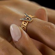 The Combie A Initial Ring - thumb 6