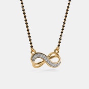The Leesha Infinity Mangalsutra Pendant - thumb 6