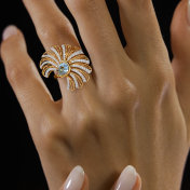 The Serenya Cocktail Ring - thumb 2