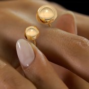 The Sphered Top Open Ring - thumb 6