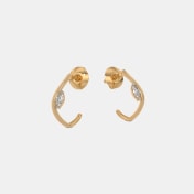 The Qxere J Hoop Earrings - thumb 4