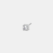 The Platinum Cube Solitaire Stud For Him - thumb 1