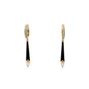 The Netanya Dangle Hoop Earrings - thumb 1