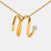 The Cursive N Necklace - thumb 5