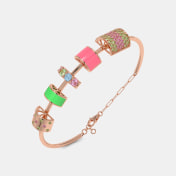 The Cute Candy Twist Oval Bangle - thumb 1