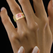 The Petal And Poise Band Ring - thumb 2