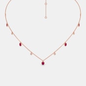 The Blazing Rubinoo Station Necklace - thumb 1