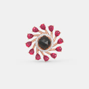 The Midnightruby Stud Earrings - thumb 5