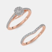 The Crossoval Bridal Ring Set - thumb 7