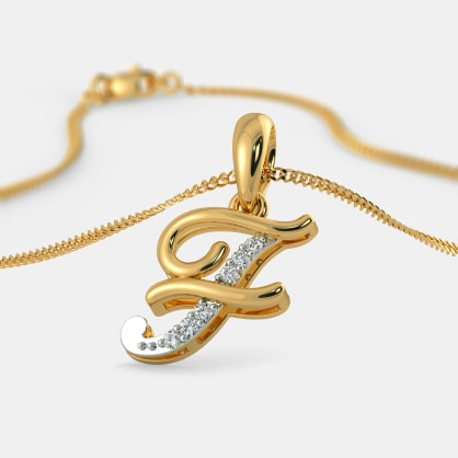 The Liham F Pendant | BlueStone.com