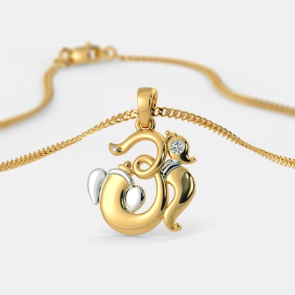 The Om Gajakarna Pendant | BlueStone.com