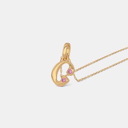 The Glimma G Initial Pendant