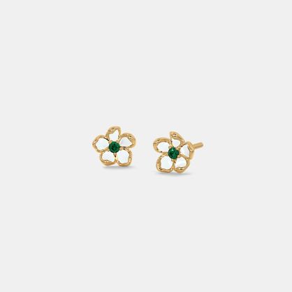 The White Blossom Kids Earrings