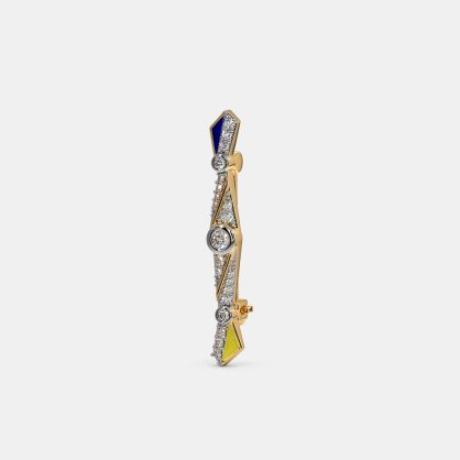 The Geometric Harmony Mens Brooch